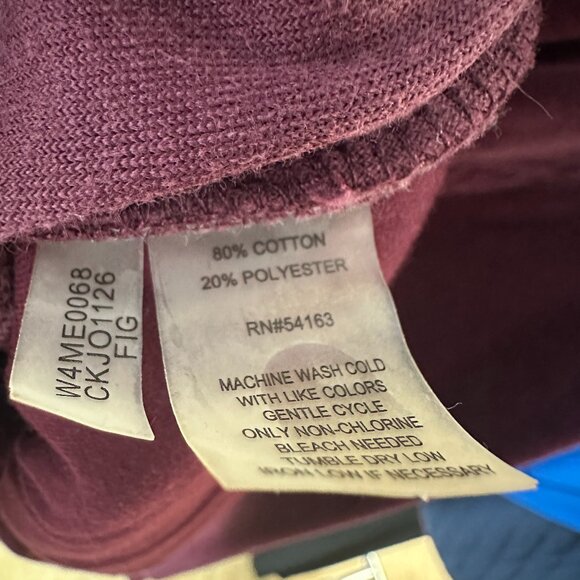 Calvin Klein Burgundy Velour Zip Up Hoodie Jackets Womens Plus Size 3x Top - Picture 5 of 5